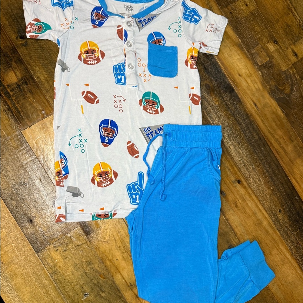 Kids Sports-Themed lounge Set - Blue and White